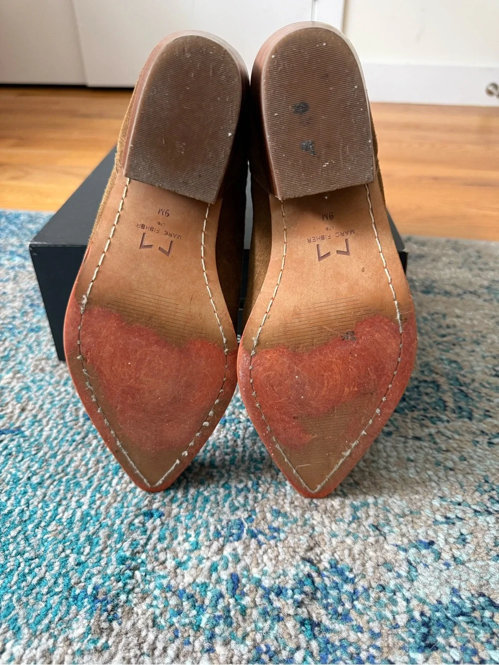 Marc Fisher Style: TEONA Medium Brown Suede Pointed Toe Ankle Booties